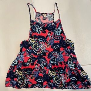 Women’s Roxy Floral Flowy Tank Top Size L